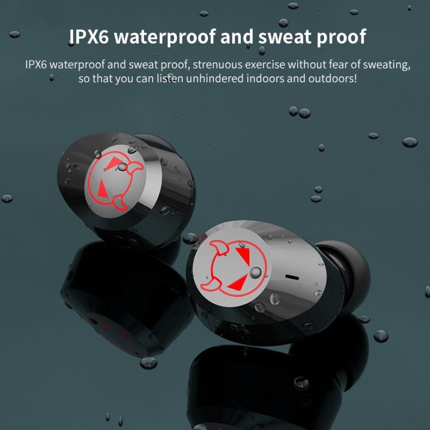M23 Devil Pattern TWS Bluetooth Noise Canceling Touch Earphones Wireless Stereo Headset with Mirror Surface Power Display Charging Case M23 Devil Pattern TWS Bluetooth Noise Canceling Touch Earphones Wireless Stereo Headset with Mirror Surface Power Display Charging Case